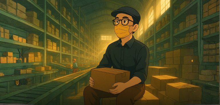 在電商物流倉的一天──《百工計畫》藍白拖:好想直接逃走!